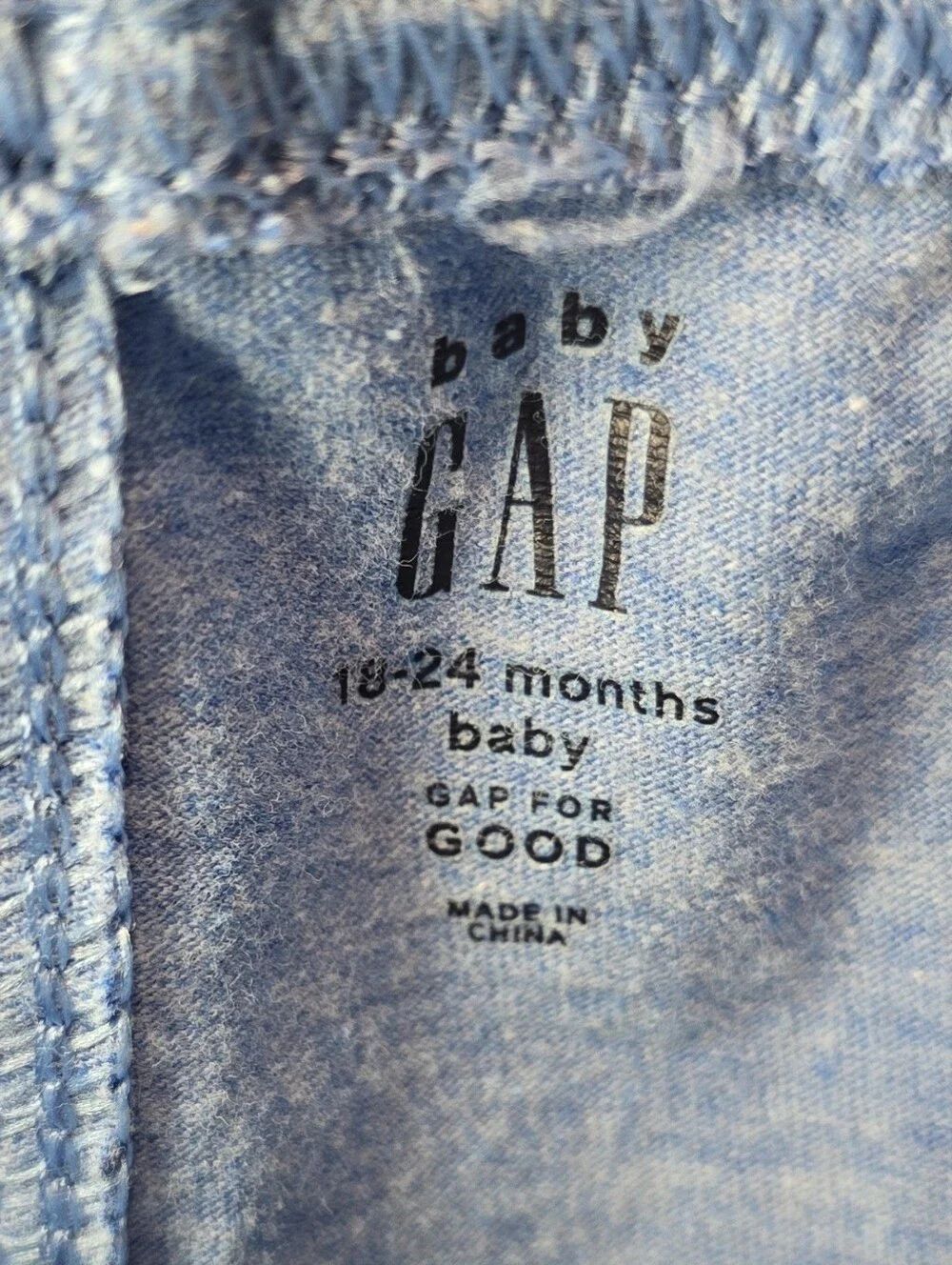 3 For $12  GAP Light Blue Knit Drawstring Cotton Shorts with Cream Tie